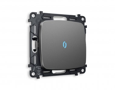 Фотография товара 'Ambrella MO652040 Комплект механизма 1-клавишного проходного выключателя с подсветкой 10000K'