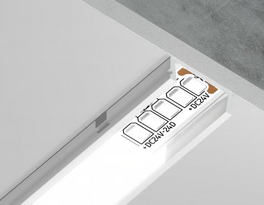 Фотография товара 'Ambrella GP1700WH Алюминиевый профиль накладной 2000*15.5*6'