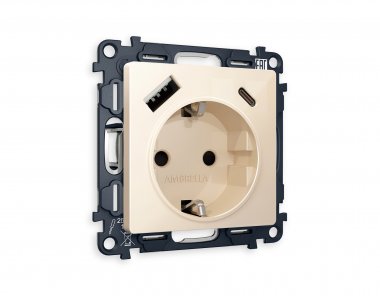 Фотография товара 'Ambrella MA310010 Комплект механизма электрической розетки ALFA'