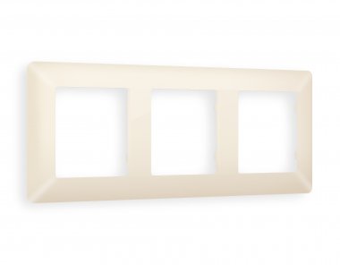 Фотография товара 'Ambrella AF110333 Рамка ALFA Line (Бежевый матовый) 3-ая'