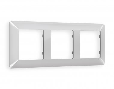 Фотография товара 'Ambrella AF110403 Рамка ALFA Line (Серебро глянец) 3-ая'