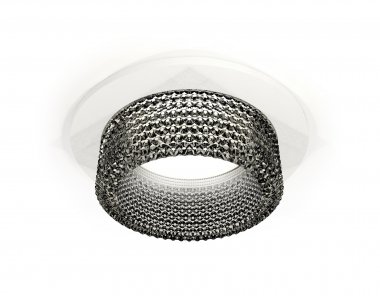 Фотография товара 'Ambrella XC6512041 Комплект встраиваемого светильника с композитным хрусталем SWH/BK'