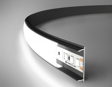 Фотография товара 'Ambrella GP1600BK Алюминиевый профиль накладной гибкий 2000*18*4'