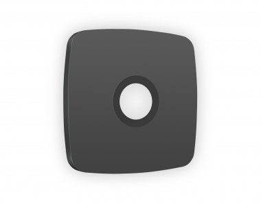 Фотография товара 'Ambrella OP9130 Лицевая панель OMEGA (Графит Мягкое касание) для TV розетки'