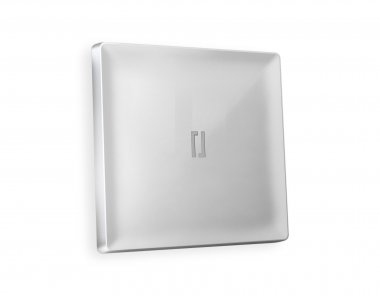 Фотография товара 'Ambrella AP4020 Лицевая панель ALFA (Серебро глянец) для 1-клавишных выключателей'