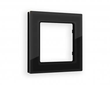 Фотография товара 'Ambrella AF380801 Рамка ALFA Platos (Черный Стекло закаленное натуральное) 1-ая'
