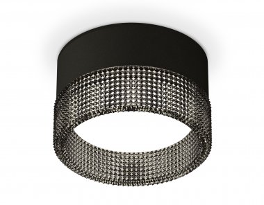 Фотография товара 'Ambrella XS8102031 Комплект накладного светильника с композитным хрусталем SBK/BK'