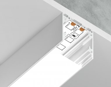Фотография товара 'Ambrella GP2500WH Алюминиевый профиль накладной/подвесной "Profile System" 2000*25*25'