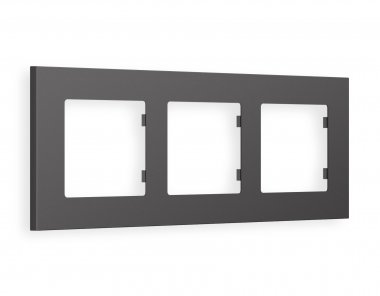 Фотография товара 'Ambrella AF250653 Рамка ALFA Qubi (Антрацит серый) 3-ая'