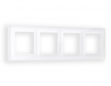 Фотография товара 'Ambrella AF330104 Рамка ALFA Platos (Белый Стекло органическое) 4-ая'