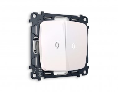 Фотография товара 'Ambrella MO204015 Комплект механизма 2-клавишного выключателя с подсветкой 5600K'