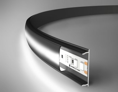 Фотография товара 'Ambrella GP1600BK/BK Алюминиевый профиль накладной гибкий 2000*18*4'