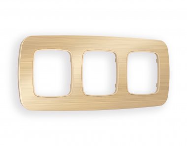 Фотография товара 'Ambrella OF580303 Рамка OMEGA Radian (Шампань Металл шлифованный) 3-ая'