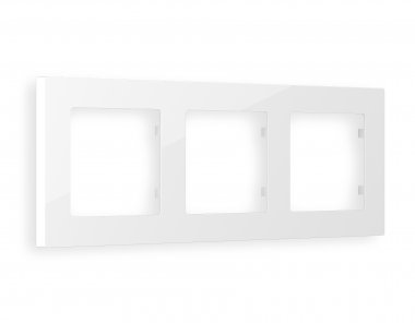 Фотография товара 'Ambrella AF220103 Рамка ALFA Techno (Белый глянец) 3-ая'