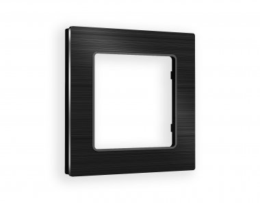 Фотография товара 'Ambrella AF550501 Рамка ALFA Platos (Черный Металл шлифованный) 1-ая'