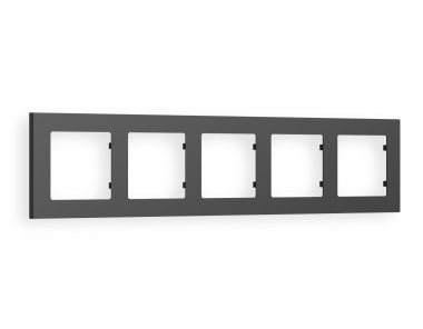 Фотография товара 'Ambrella AF220805 Рамка ALFA Techno (Графит Мягкое касание) 5-ая'