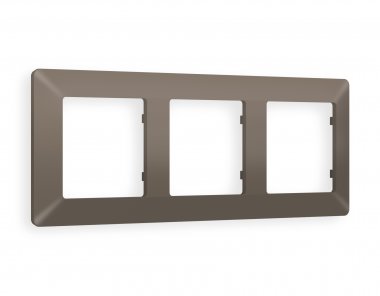 Фотография товара 'Ambrella AF110633 Рамка ALFA Line (Темная бронза матовый) 3-ая'