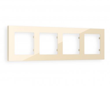 Фотография товара 'Ambrella AF220304 Рамка ALFA Techno (Бежевый глянец) 4-ая'