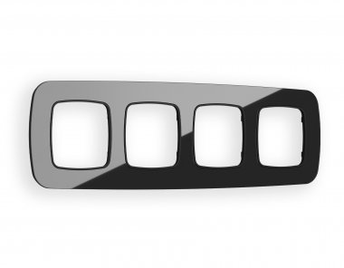 Фотография товара 'Ambrella OF350804 Рамка OMEGA Radian (Черный Стекло закаленное натуральное) 4-ая'