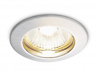 Фотография товара 'Ambrella Встраиваемый точечный светильник сатин серебро MR16'