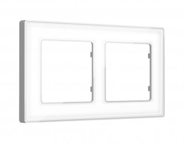 Фотография товара 'Ambrella AF580132 Рамка ALFA Arctic (Белый Стекло органическое/Серебро) 2-ая'