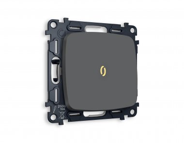 Фотография товара 'Ambrella MO902030 Комплект механизма 1-клавишного проходного выключателя с подсветкой 3200K'