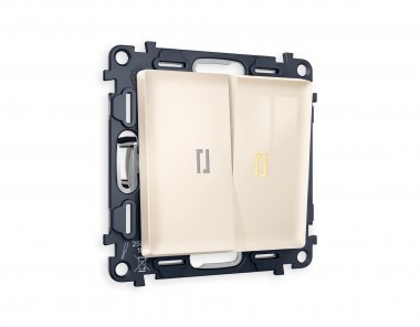 Фотография товара 'Ambrella MA304010 Комплект механизма 2-клавишного выключателя с подсветкой 3200K'