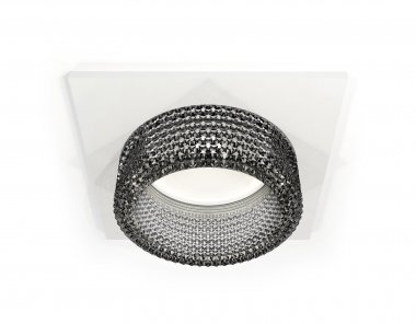 Фотография товара 'Ambrella XC6520041 Комплект встраиваемого светильника с композитным хрусталем SWH/BK'