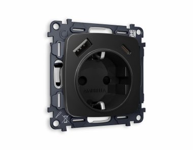 Фотография товара 'Ambrella MO810010 Комплект механизма электрической розетки OMEGA'