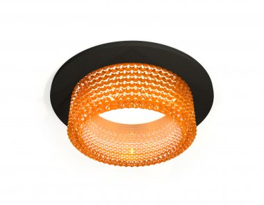 Фотография товара 'Ambrella XC6513044 Комплект встраиваемого светильника с композитным хрусталем SBK/CF'