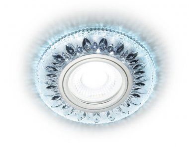 Фотография товара 'Ambrella Встраиваемый точечный светильник со светодиодной лентой хром/прозрачный'