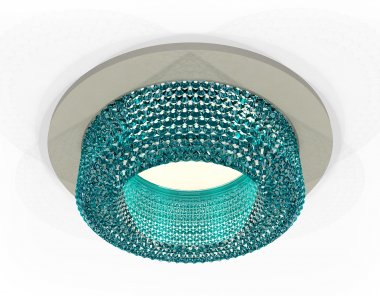 Фотография товара 'Ambrella XC7623023 Комплект встраиваемого светильника SGR/BL'