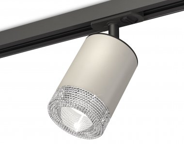 Фотография товара 'Ambrella XT7423010 Комплект трекового светильника с композитным хрусталем SGR/CL/SBK'