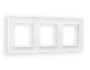 Фотография товара 'Ambrella AF330103 Рамка ALFA Platos (Белый Стекло органическое) 3-ая'