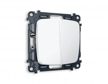 Фотография товара 'Ambrella MO123020 Комплект механизма 2-клавишного проходного выключателя OMEGA'