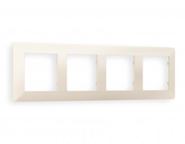 Фотография товара 'Ambrella AF110334 Рамка ALFA Line (Бежевый матовый) 4-ая'