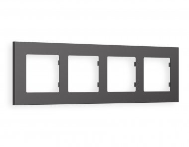 Фотография товара 'Ambrella AF250654 Рамка ALFA Qubi (Антрацит серый) 4-ая'