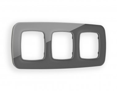 Фотография товара 'Ambrella OF320653 Рамка OMEGA Radian (Антрацит серый Стекло органическое) 3-ая'