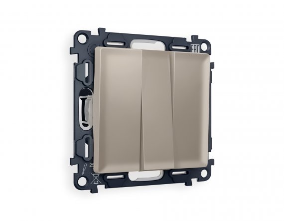 Фотография товара 'Ambrella MA365010 Комплект механизма 3-клавишного выключателя ALFA'