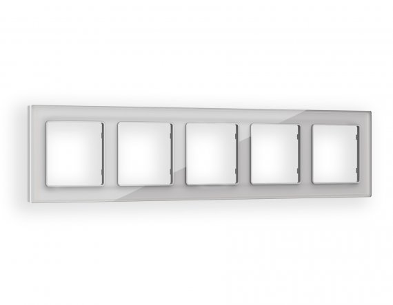 Фотография товара 'Ambrella AF330405 Рамка ALFA Platos (Серебро Стекло органическое) 5-ая'