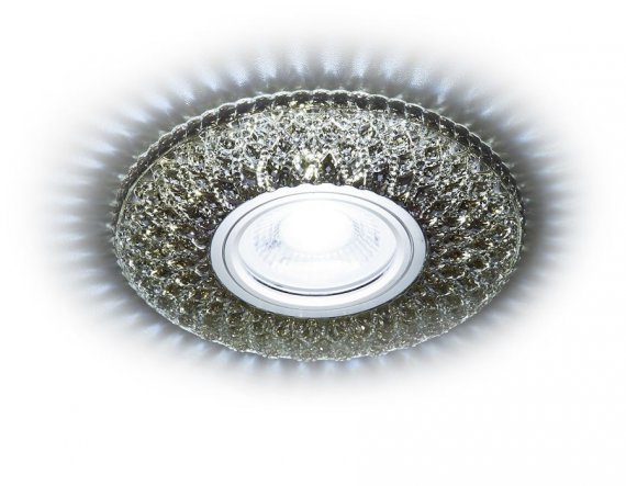 Фотография товара 'Ambrella S333 BK/CLD Встраиваемый точечный светильник со светодиодной лентой MR16+3W'