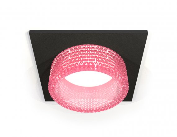 Фотография товара 'Ambrella XC6521042 Комплект встраиваемого светильника с композитным хрусталем SBK/PI'