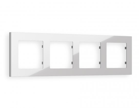 Фотография товара 'Ambrella AF220404 Рамка ALFA Techno (Серебро глянец) 4-ая'