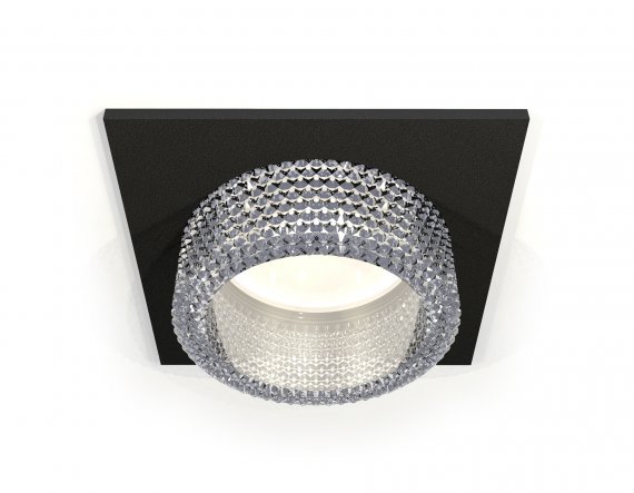 Фотография товара 'Ambrella XC6521040 Комплект встраиваемого светильника с композитным хрусталем SBK/CL'