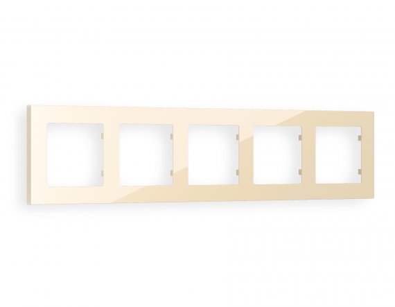 Фотография товара 'Ambrella AF220305 Рамка ALFA Techno (Бежевый глянец) 5-ая'