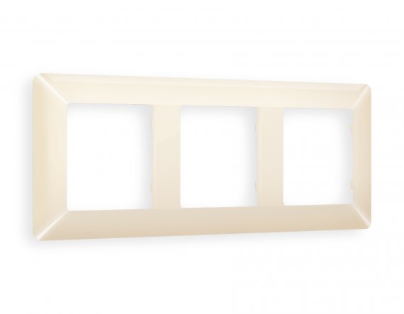 Фотография товара 'Ambrella AF110303 Рамка ALFA Line (Бежевый глянец) 3-ая'