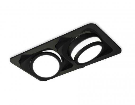 Фотография товара 'Ambrella XC7664081 Комплект встраиваемого поворотного светильника SBK/FR'