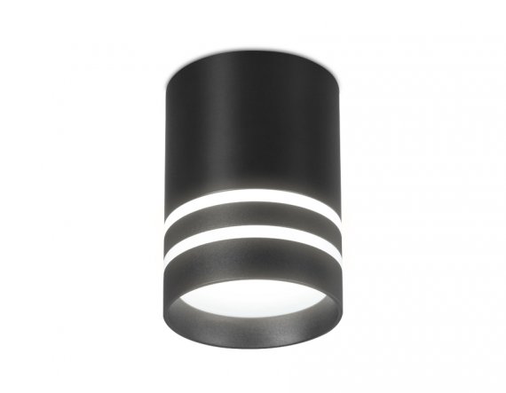 Фотография товара 'Ambrella Накладной светодиодный точечный светильник BK/S черный/песок'