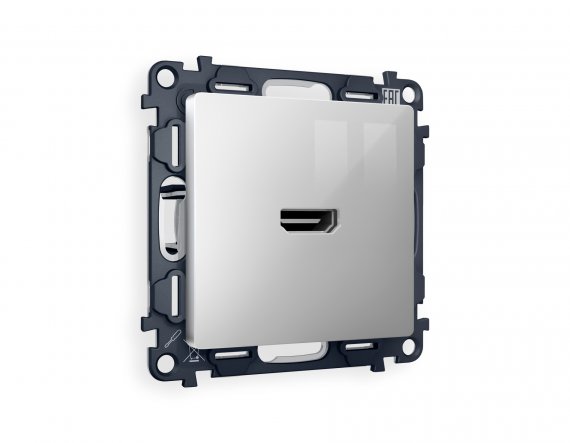 Фотография товара 'Ambrella MA414010 Комплект механизма розетки HDMI 2.0 ALFA'