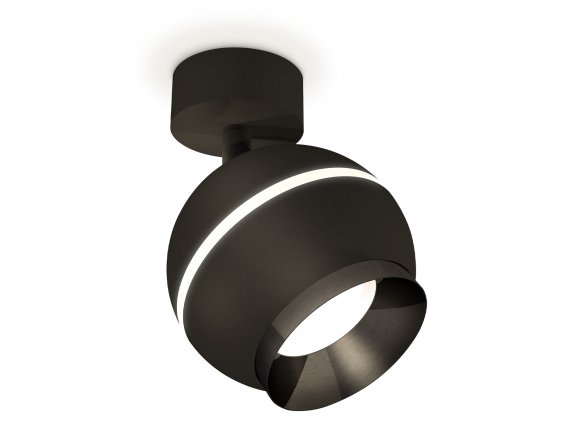 Фотография товара 'Ambrella XM1102001 Комплект поворотного светильника с дополнительной подсветкой SBK/PBK'